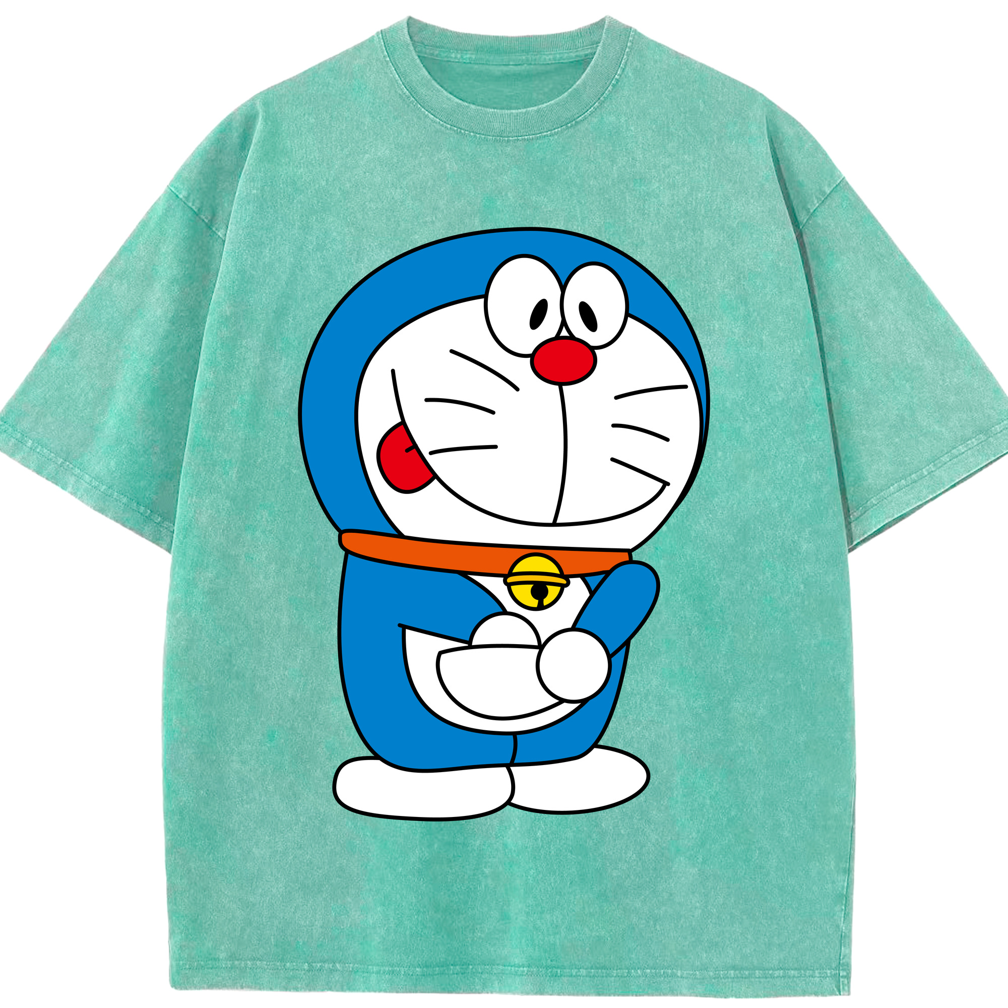 （画像用） ドラえもん Doraemon 綿100% ヴィンテージ風 半袖Tシャツ（フロントプリント）